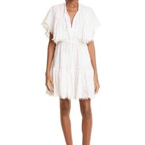 Farm Rio Off White 3D Flower Mini Dress Size XS New With Tags